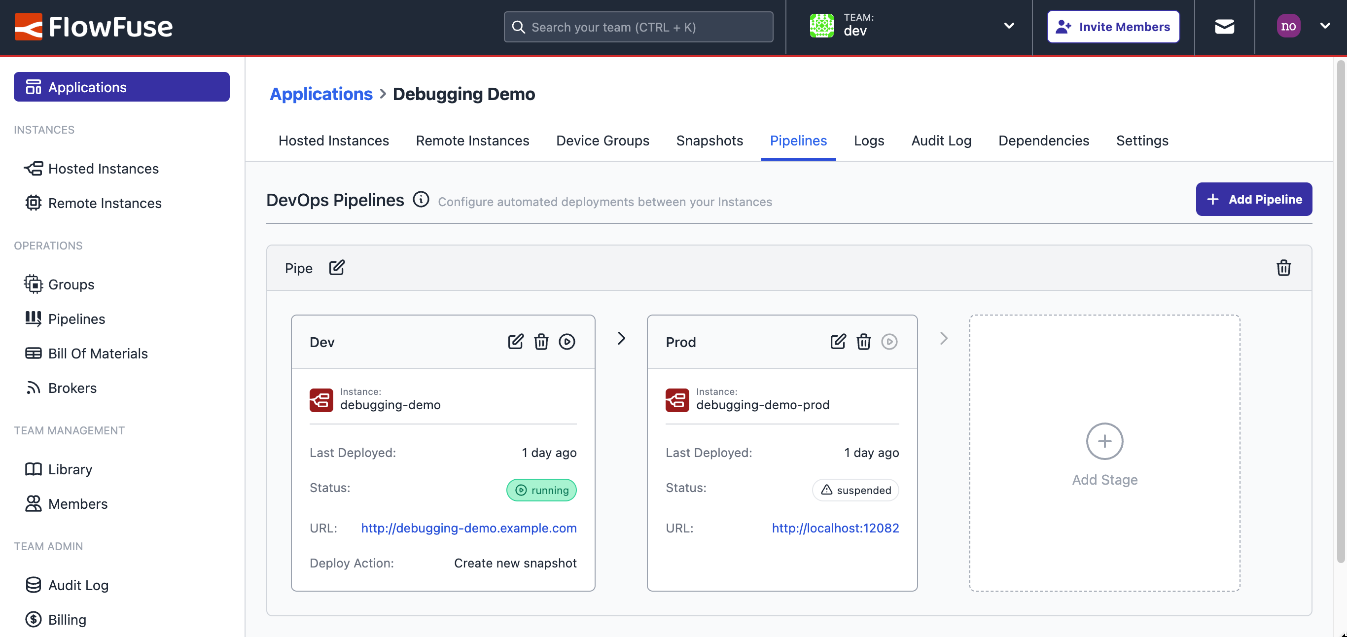 Overview of a DevOps Pipeline in FlowFuse