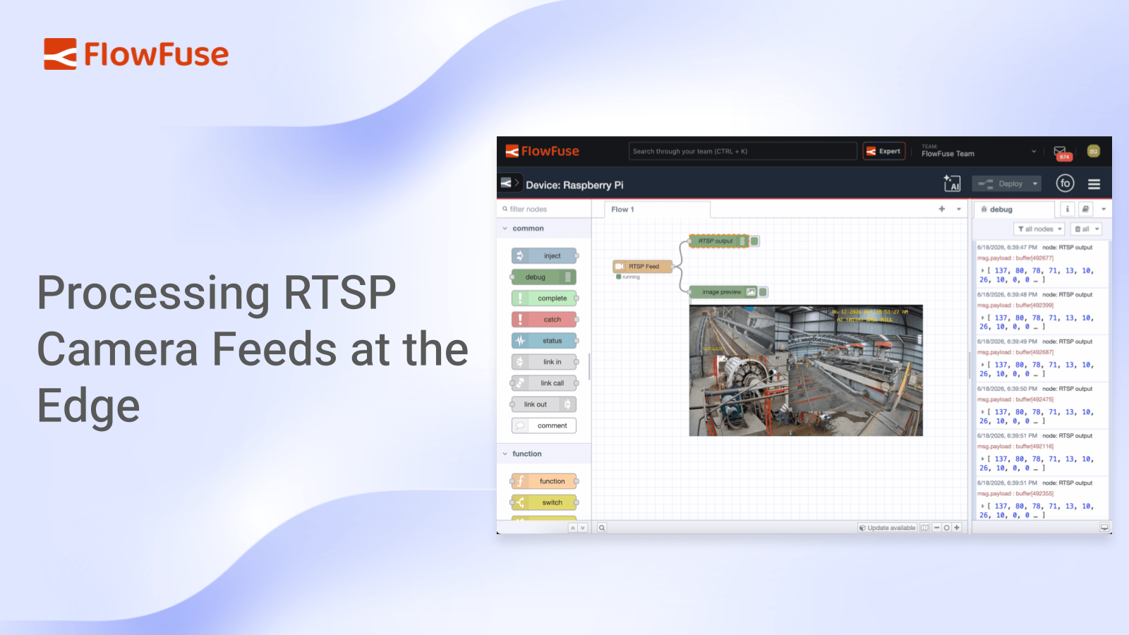 Image representing Processing RTSP Camera Feeds at the Edge